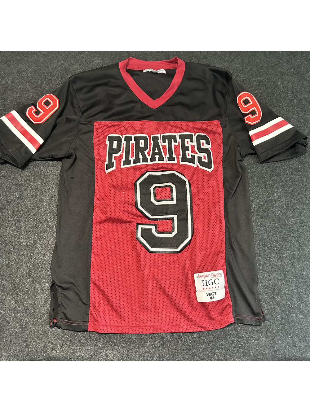 Headgear Classics Pirates #9 Watt Mashup Jersey Black Red Men’s Size Medium M